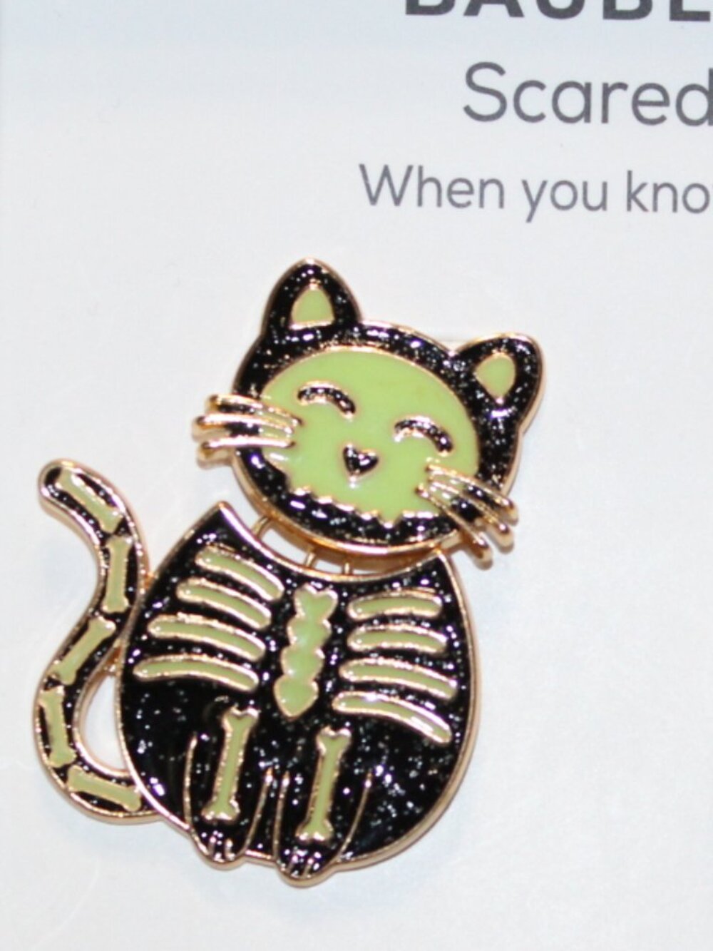 NWT Baublebar scaredy cat earrings GLOW IN THE DARK! - Picture 4 of 6